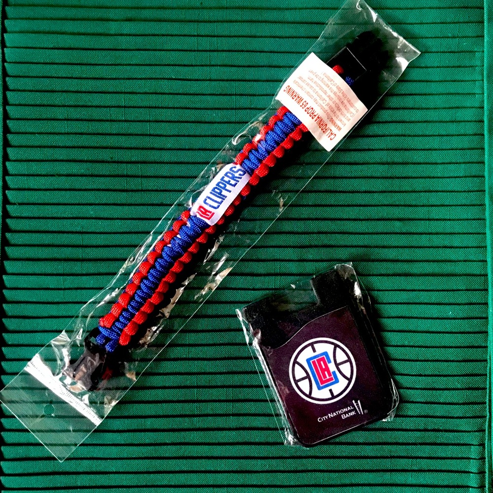 NBA Clipper Bracelet & Credit Card Phone Holder New